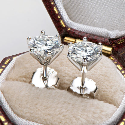 📢📢70%  OFF !! ⏰Stunning Classic Six-Prong Diamond Stud Earrings