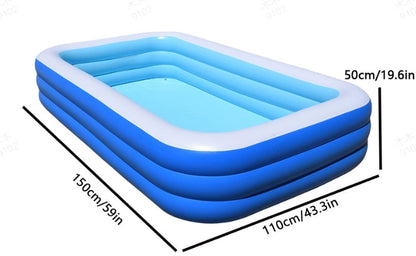 📢📢50% OFF !! ⏰ Children's Inflatable Pool – Sturdy PVC & easy setup – Perfect for backyard fun on hot days – safe and colourful for kids 🌞✨