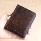 📢📢40% OFF !! ⏰Minimalist RFID Blocking Leather Wallet for Men – Ultra-Thin, Genuine Top-Layer Cowhide, Short Design for Everyday Carry