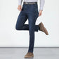 📢📢40% OFF !! ⏰Men's Elastic High Waist Straight Leg Jeans – Stretch Cotton, Breathable, Classic Fit ✨