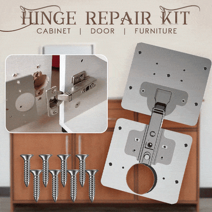 📢📢40% OFF !! ⏰ Hinge Repair Kit – All-in-One Tool, Easy Fix & Durable Solution 🏠