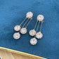 📢📢30% OFF !! ⏰✨Zircon Round Petal Earrings🎀