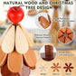 📢📢40%  OFF !! ⏰  Natural Wooden Tree Trivets for Hot Dishes – Festive, Foldable, Durable ✨