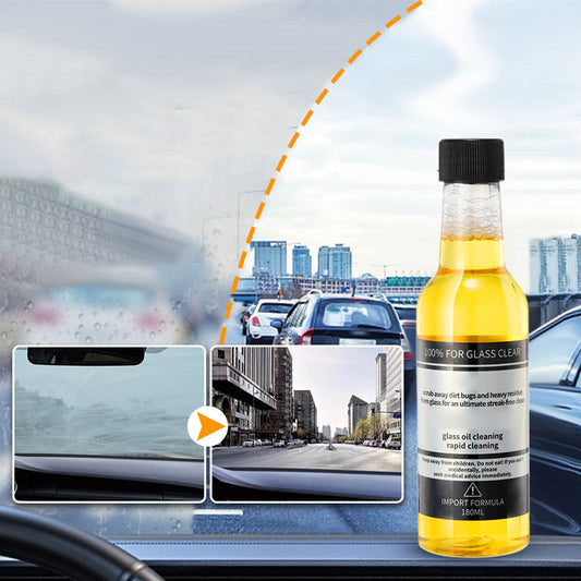 📢📢Buy 5 Get 5 Free   !! ⏰ Car Glass Oil Film Stain Removal Cleaner