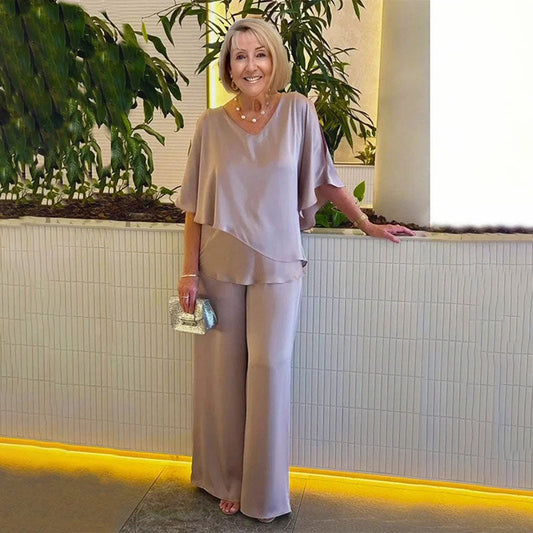 🔥Hot Sale 60% OFF💃Plus Size Double Layer 2-Piece Set