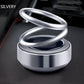 📢📢40% OFF !! ⏰Solar Rotating Double Ring Suspension Car Aromatherapy Ornament