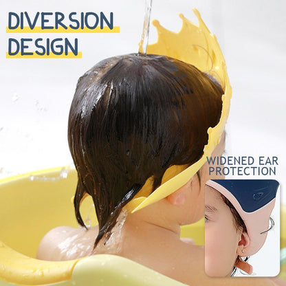 📢 LIMITED TIME 55% OFF! ⏰ Kids' Ear Protective Cap – Waterproof Shower Hat, Adjustable & Cartoon Crown Design ✨