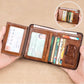 📢📢40% OFF !! ⏰Minimalist RFID Blocking Leather Wallet for Men – Ultra-Thin, Genuine Top-Layer Cowhide, Short Design for Everyday Carry