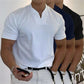 📢📢50% OFF !!!⏰ Men's Gentleman Business Short Sleeve V-Neck T-Shirt – Breathable Cotton Blend, Classic Fit & Available Up to 5XL ✨