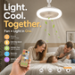 🌀 50% OFF NOW! 💡 LED Ceiling Fan with Remote Control & Three-Colour Dimming – 3 Speeds, Quiet Motor – Perfect for bedrooms, living rooms or offices – energy-saving and silent 🔇