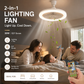 🌀 50% OFF NOW! 💡 LED Ceiling Fan with Remote Control & Three-Colour Dimming – 3 Speeds, Quiet Motor – Perfect for bedrooms, living rooms or offices – energy-saving and silent 🔇