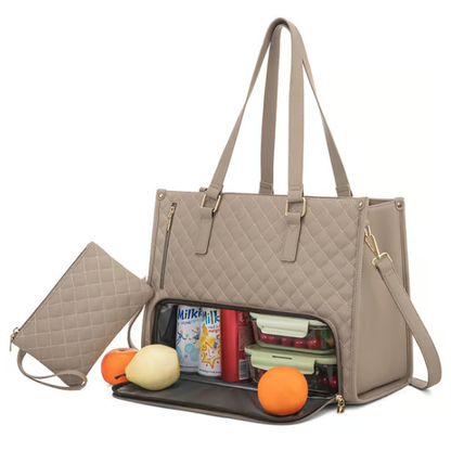 📢📢50%  OFF !!!⏰3 in 1 Lunch Tote Bag for Women🎁Free Matching Wallet⏰