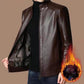 💥Men’s Warm Plush Lining Leather Jacket Coat🔥BUY 2 FREE SHIPPING