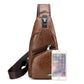 😎Men's Multifunctional High Quality Leather Chest Bag