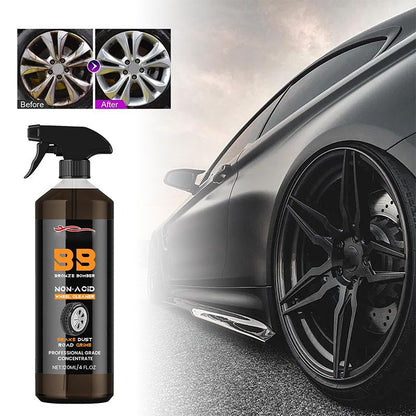 Car wheel cleaning agent