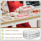 📢📢40% OFF !! ⏰3 Layer Reusable Food Storage Containers with Lid Clear Fridge Crisper