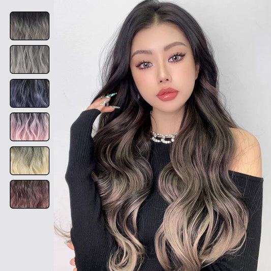 Gradient Color Curly Wig Piece