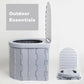 📢📢40% OFF !! ⏰Portable Outdoor Folding Toilet – Sturdy & compact – Includes waste bags, supports up to 300 lbs – perfect for camping, road trips or emergencies 🌲