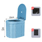📢📢40% OFF !! ⏰Portable Outdoor Folding Toilet – Sturdy & compact – Includes waste bags, supports up to 300 lbs – perfect for camping, road trips or emergencies 🌲