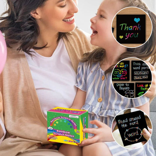 📢60% OFF NOW🔥🌈DIY Creative Rainbow Scratch Paper Art Set