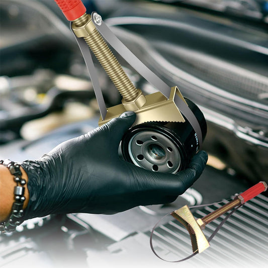 📢📢60 %  OFF !! ⏰Auto Oil Filter Wrench with Adjustable Steel Strap