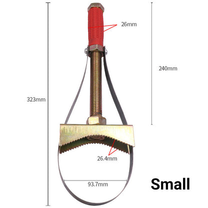 📢📢60 %  OFF !! ⏰Auto Oil Filter Wrench with Adjustable Steel Strap