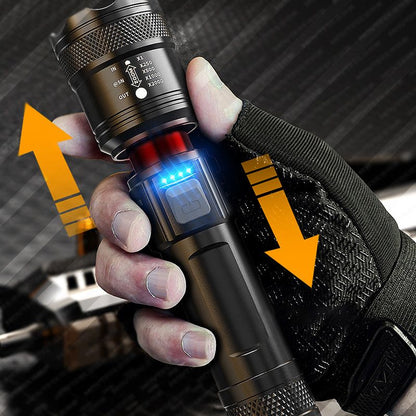 📢📢50 %  OFF !! ⏰Super Strong Light Zoomable Flashlight