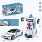 📢📢 55 %  OFF !! ⏰Electric Universal Deformation Police Toy Car🎁Best Gift For Kid🥳