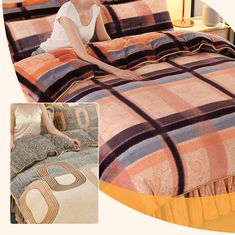 📢📢50 % OFF !!🎅 4 Piece Print Cozy Comforter Bedding Sets – liberyta