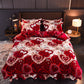 📢📢50 % OFF !!🎅 4 Piece Print Cozy Comforter Bedding Sets