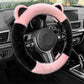 📢📢50 % OFF !!⏰⏰ Universal Non-slip Soft Cute Cat Ears Plush Steering Wheel Cover🐼😽