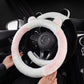 📢📢50 % OFF !!⏰⏰ Universal Non-slip Soft Cute Cat Ears Plush Steering Wheel Cover🐼😽