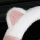📢📢50 % OFF !!⏰⏰ Universal Non-slip Soft Cute Cat Ears Plush Steering Wheel Cover🐼😽