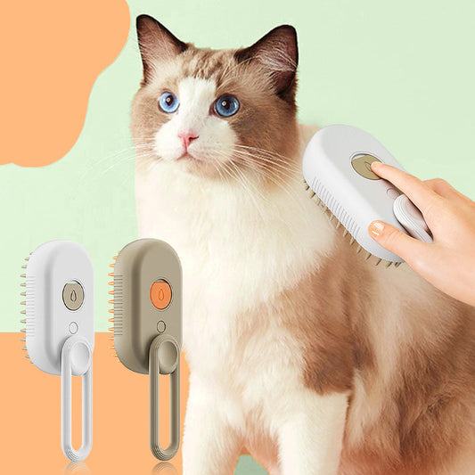 📢📢40% OFF !! ⏰ Multi-Function Pet Spray Massage Comb – Water mist & gentle bristles – Reduces shedding, soothes skin – perfect for dogs & cats 🐱