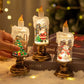 📢📢60 % OFF !!✨Battery Operated Lighted Christmas Snow Globe Candle