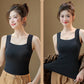 📢📢60%  OFF !! ⏰Women’s U Neck Thermal Tank Tops with Built-In Bra