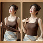 📢📢50%  OFF !! ⏰Women’s U-Neck Thermal Tank with Built-In Bra – Warm, Supportive & Braless Comfort ❄️❤️