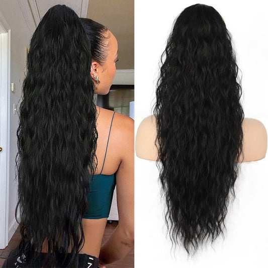 ⏳⏳LAST DAY PROMOTION - 49%OFF⏰Curly Wavy Frizzy Hair Extension with Ponytail