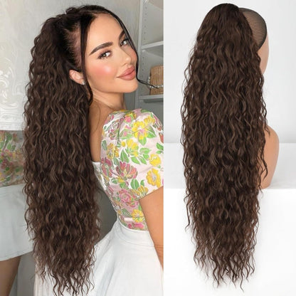 ⏳⏳LAST DAY PROMOTION - 49%OFF⏰Curly Wavy Frizzy Hair Extension with Ponytail