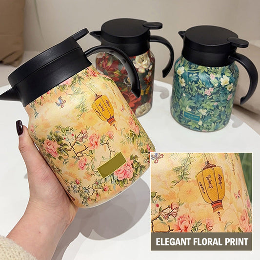 📢📢40% OFF !! ⏰ Insulated Teapot with Strainer – Brew whole leaf tea freely – Stays hot for hours, pours perfectly – your quiet moment companion 🍂☕