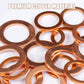 📢📢50% OFF !! ⏰200 PCS Copper Flat Washer Assortment Kit（50% OFF）