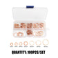 📢📢50% OFF !! ⏰200 PCS Copper Flat Washer Assortment Kit（50% OFF）