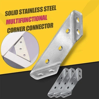 🔧 50% OFF !!!⏰UNIVERSAL STAINLESS STEEL FURNITURE CORNER BRACES — Triangular Stability Reinforcement | Rust-Proof Structural Support & Easy Install 🔧