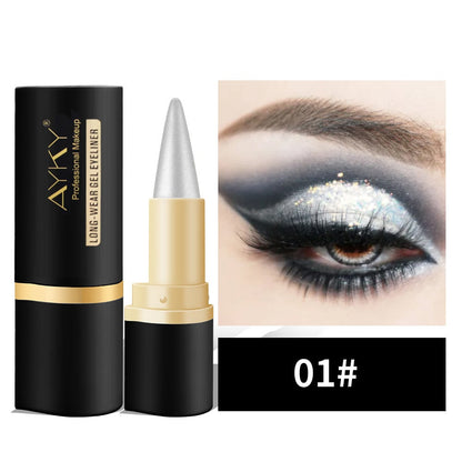 📢📢Buy 1 Get 1 Free⏰2-piece black gel eyeliner set, waterproof and smudge-proof eyeliner