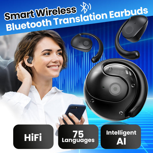📢📢 50 %  OFF !! ⏰🎧 Bluetooth AI Translation Headset