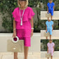 📢📢Big Sale Now On!⏰Ruffle Short Sleeve Knee-Length Chiffon Dress