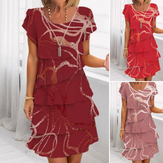 📢📢50% OFF !!!⏰Women's Elegant Fashion Ruffle Dress