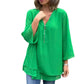 🔥 HOT SALE 60% OFF !⚡Double-Layer V-neck Zipper 3/4 Sleeves Soft Tops