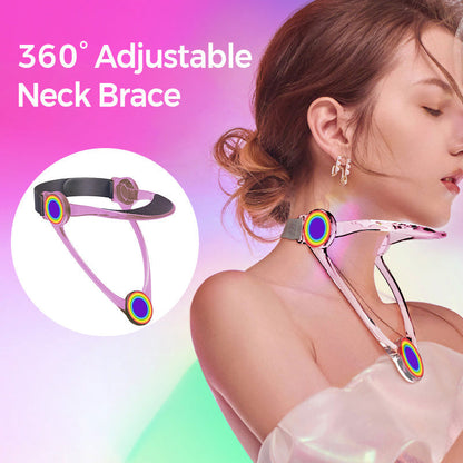 📢📢50%  OFF !! ⏰360° Adjustable Neck Brace – Relieves pain & tension, corrects forward head posture. Breathable foam, fits all. Office & travel ready! 🧠✨