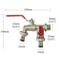 📢📢40% OFF !! ⏰Universal Stainless Steel Double Outlet Garden Water Faucet